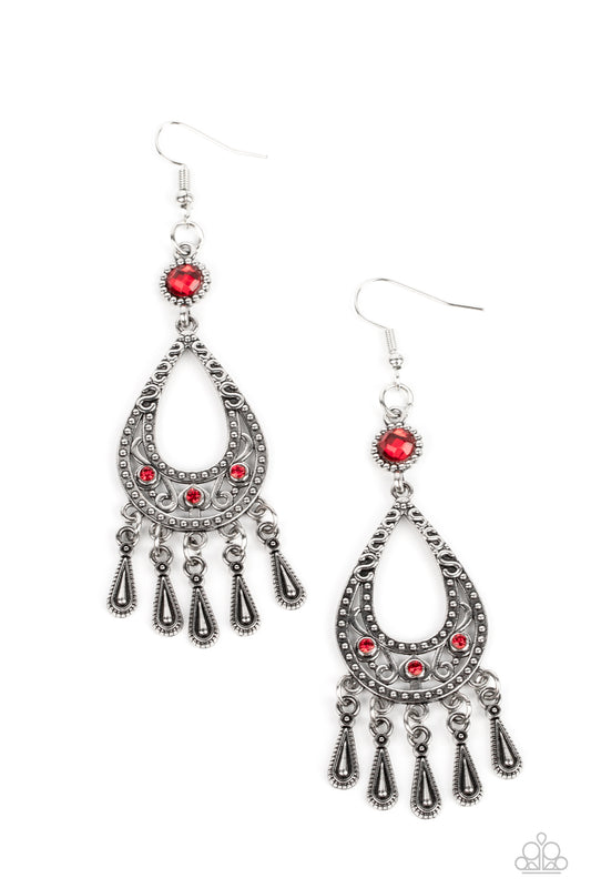 Viva la DIVA – Red | Paparazzi Earrings
