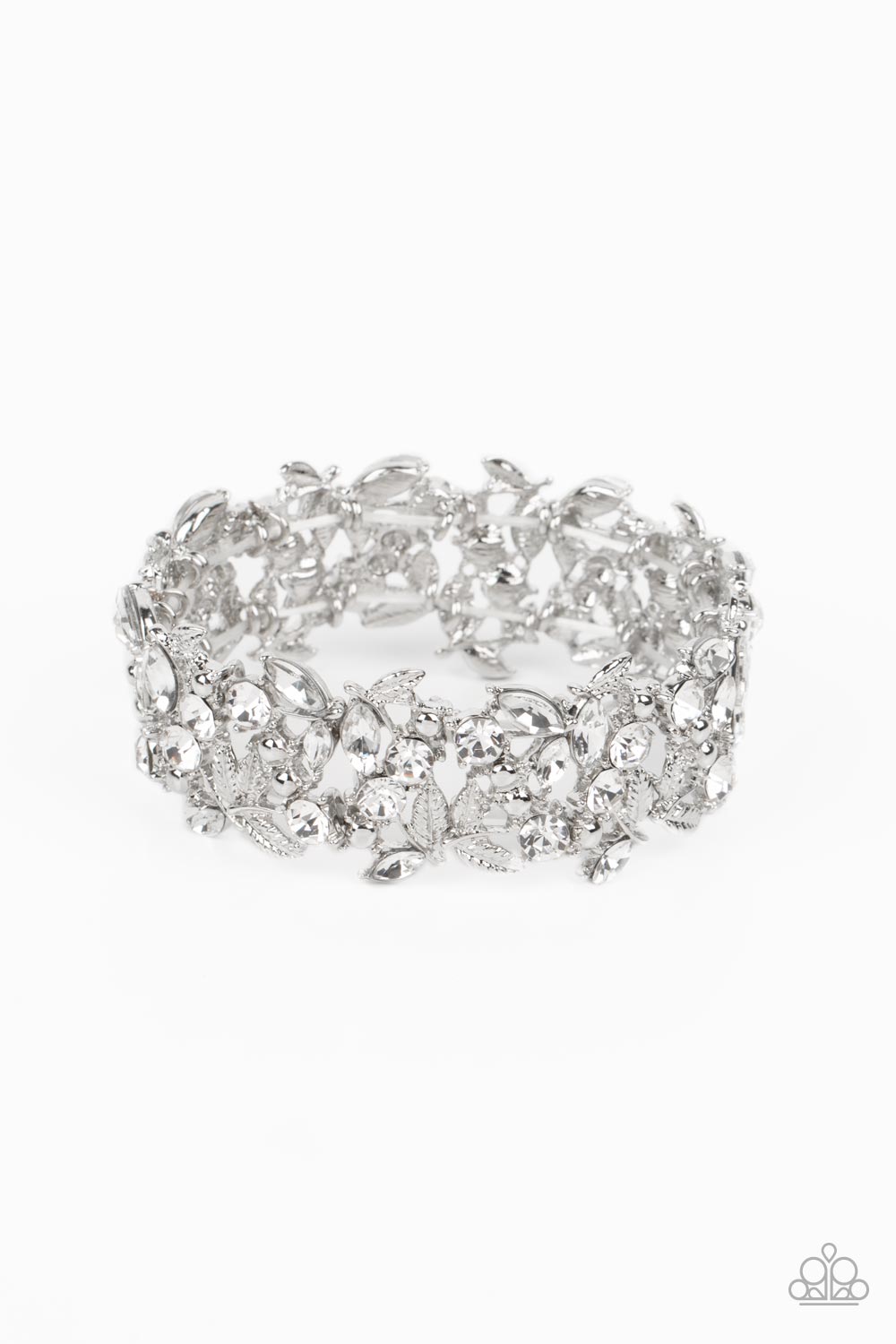 Feathered Finesse – White | Paparazzi Bracelet