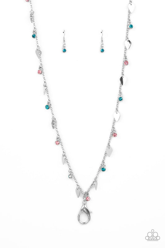 Sharp-Edged Shimmer – Multi | Paparazzi Lanyard Necklace