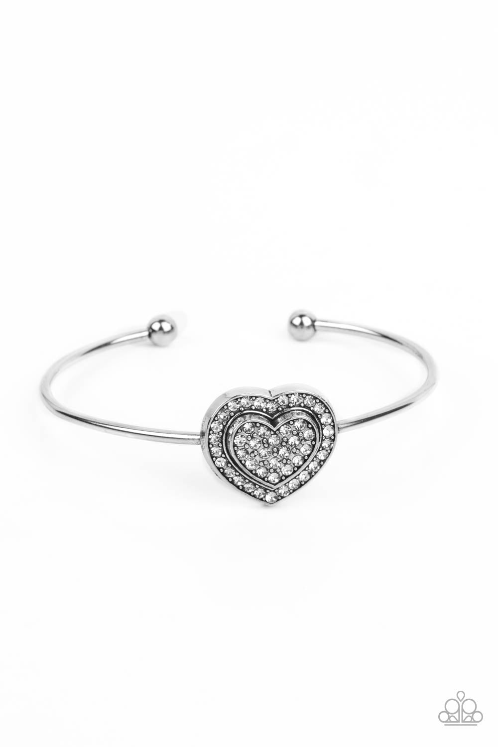 Stunning Soulmates – White | Paparazzi Bracelet