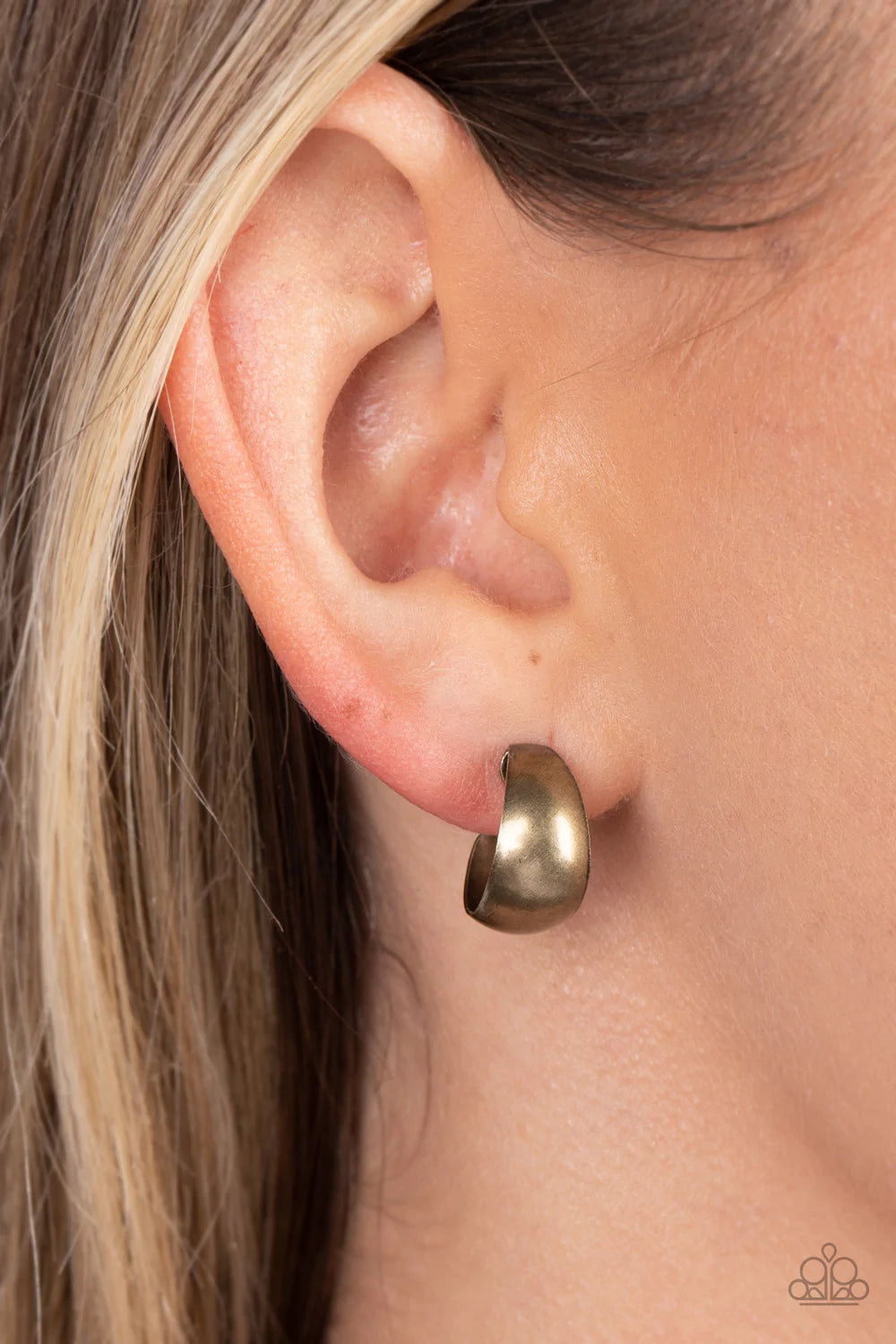 Burnished Beauty – Brass | Paparazzi Earrings