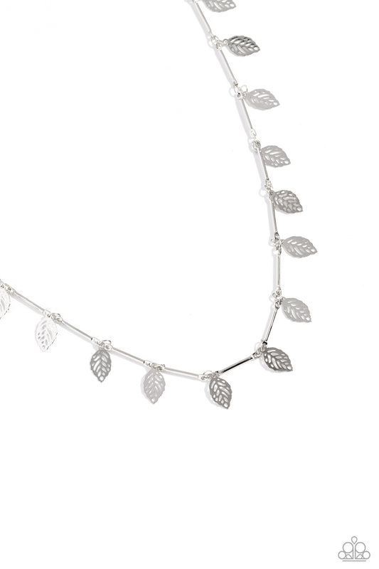 LEAF a Light On – Silver | Paparazzi Necklace