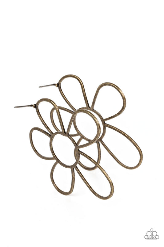 Rustic Rarity – Brass | Paparazzi Earrings