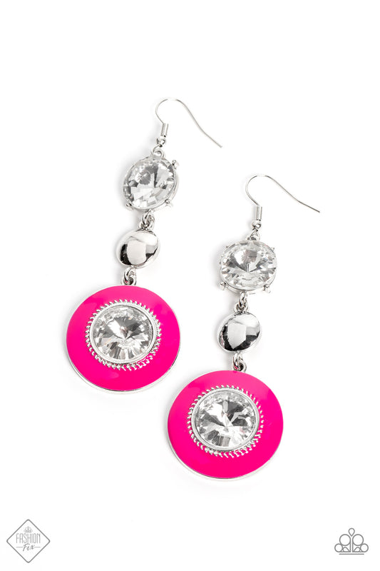 Dame Disposition – Pink | Paparazzi Earrings