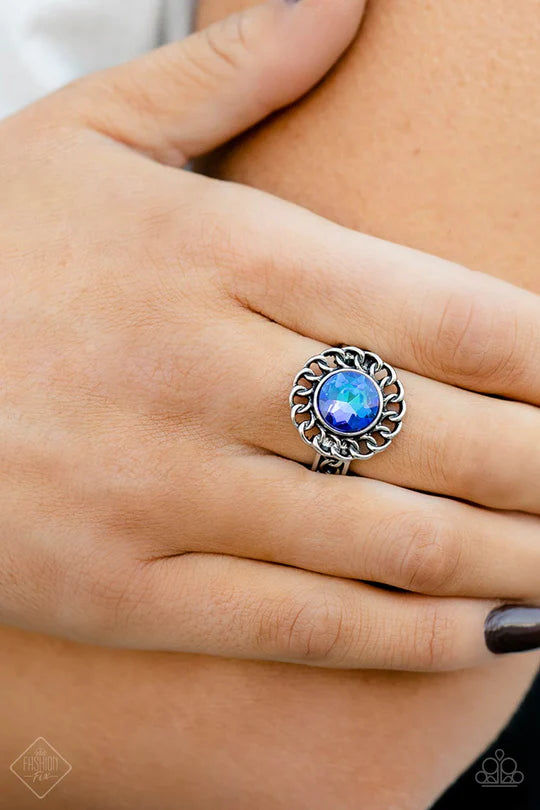 Round Table Runway – Blue | Paparazzi Ring