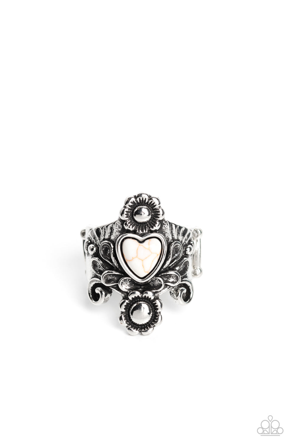Trailblazing Tribute – White | Paparazzi Ring
