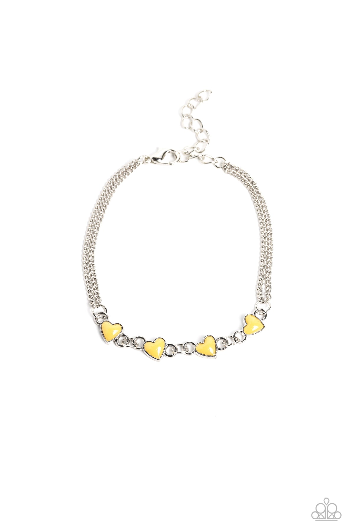 Smitten Sweethearts – Yellow | Paparazzi Bracelet