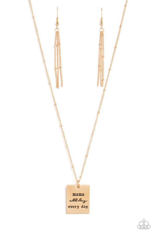 Mama MVP – Gold | Paparazzi Necklace