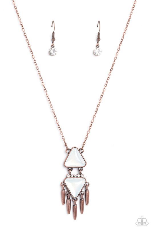 Under the FRINGE – Copper | Paparazzi Necklace