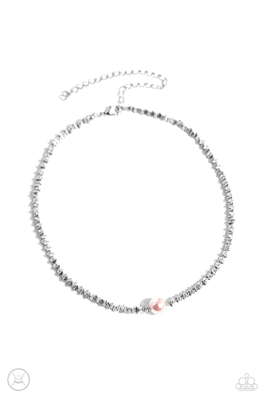 Tasteful Triangles Choker – Pink | Paparazzi Necklace