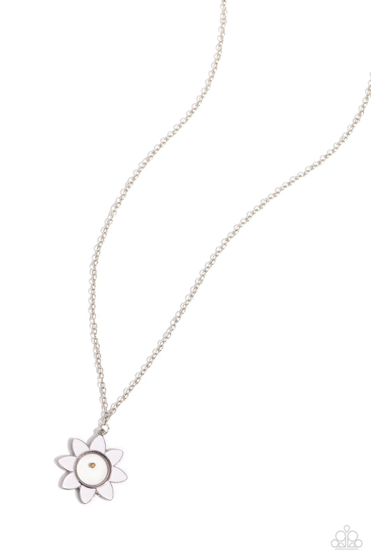 Petals of Inspiration – White | Paparazzi Necklace