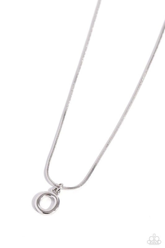 Seize the Initial - Silver - O – Silver | Paparazzi Necklace