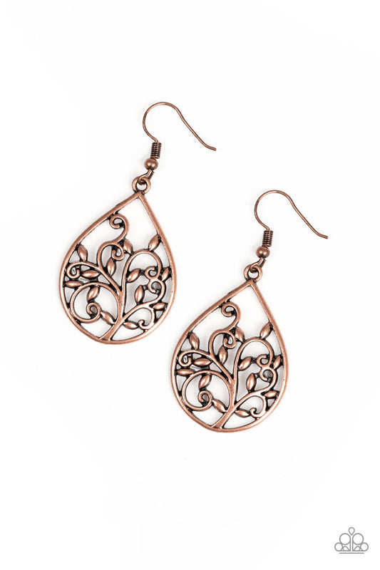 Enchanted Vines – Copper | Paparazzi Earrings