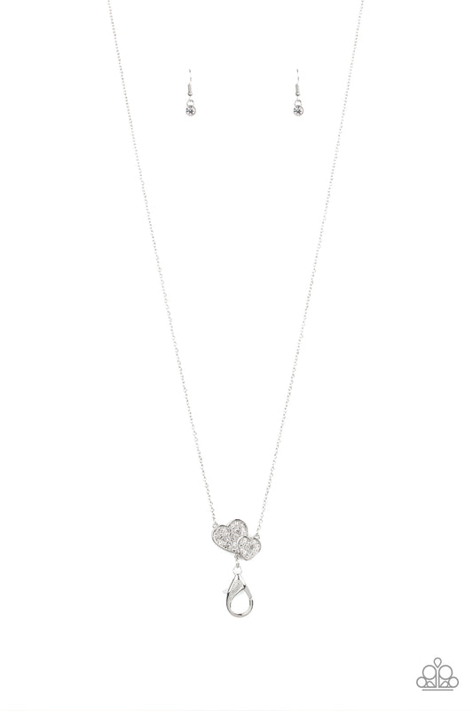 Lover – White | Paparazzi Lanyard Necklace
