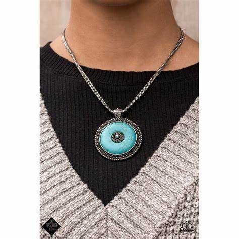 Epicenter of Attention – Blue | Paparazzi Necklace