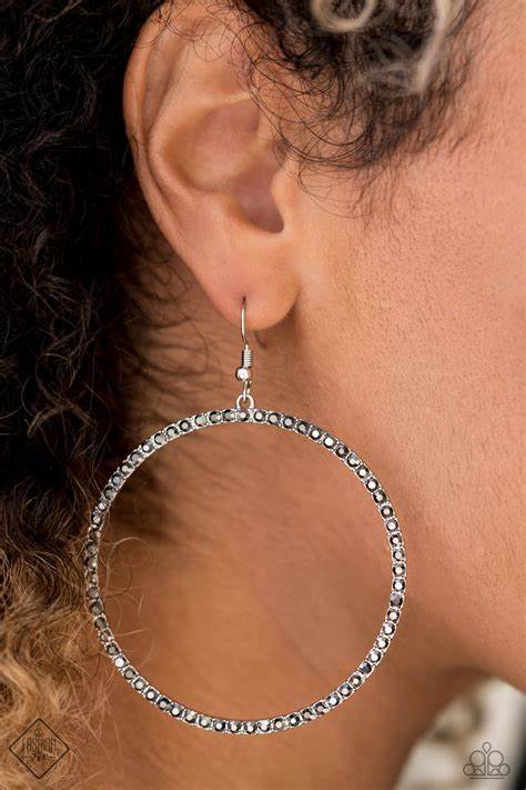 Wide Curves Ahead – Silver | Paparazzi Earrings