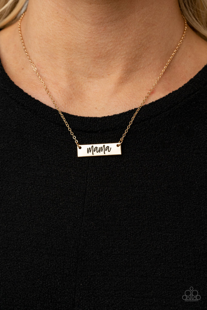 Blessed Mama – Gold | Paparazzi Necklace