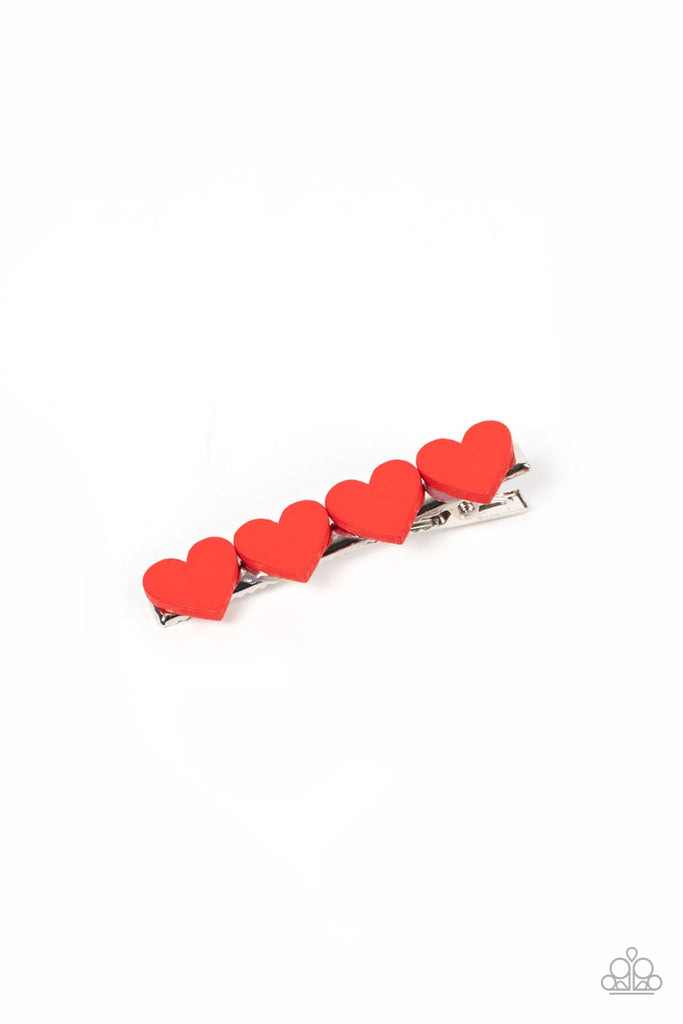 Sending You Love – Red | Paparazzi Hair Clips