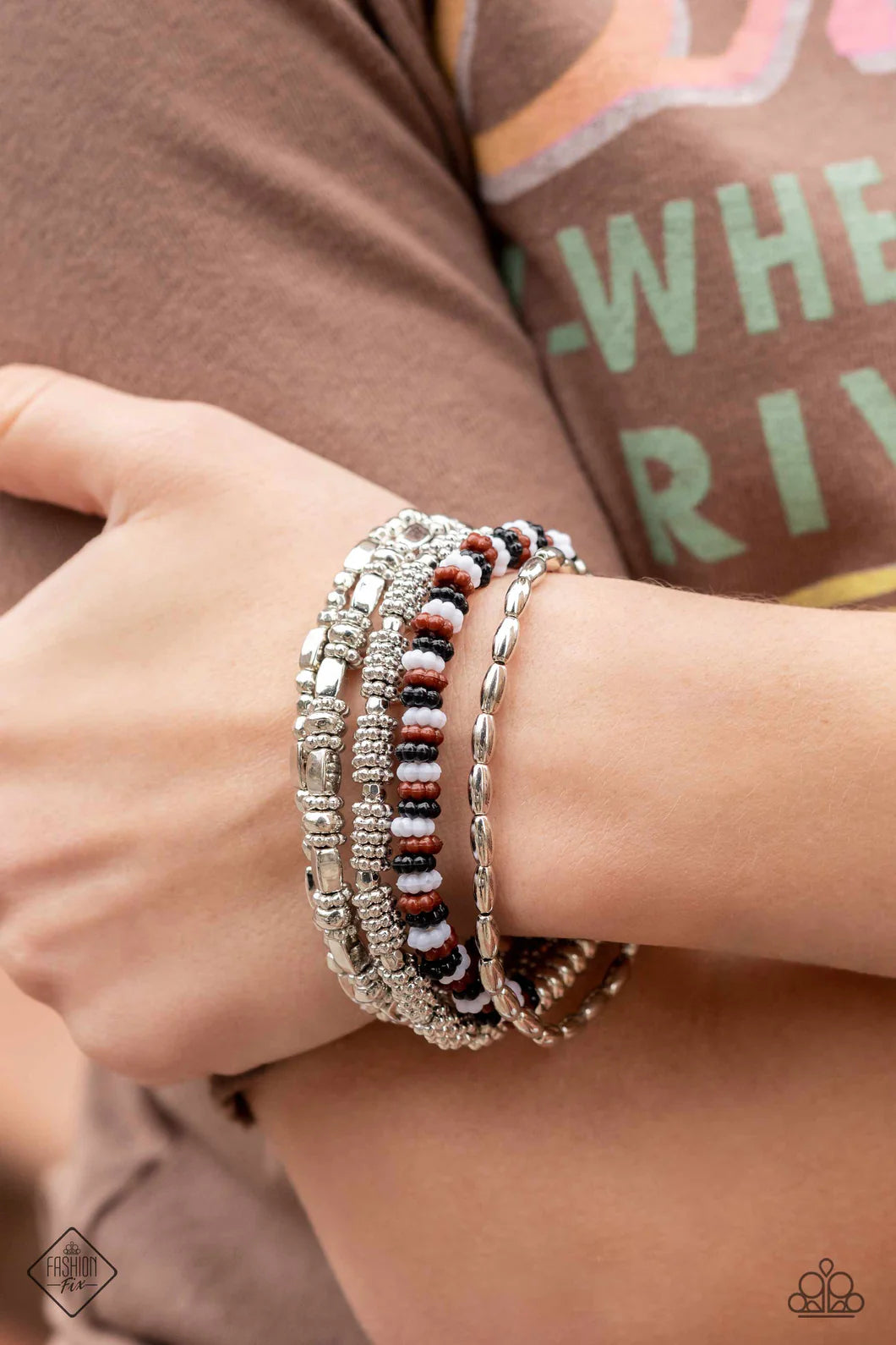 Caviar Catwalk – Brown | Paparazzi Bracelet