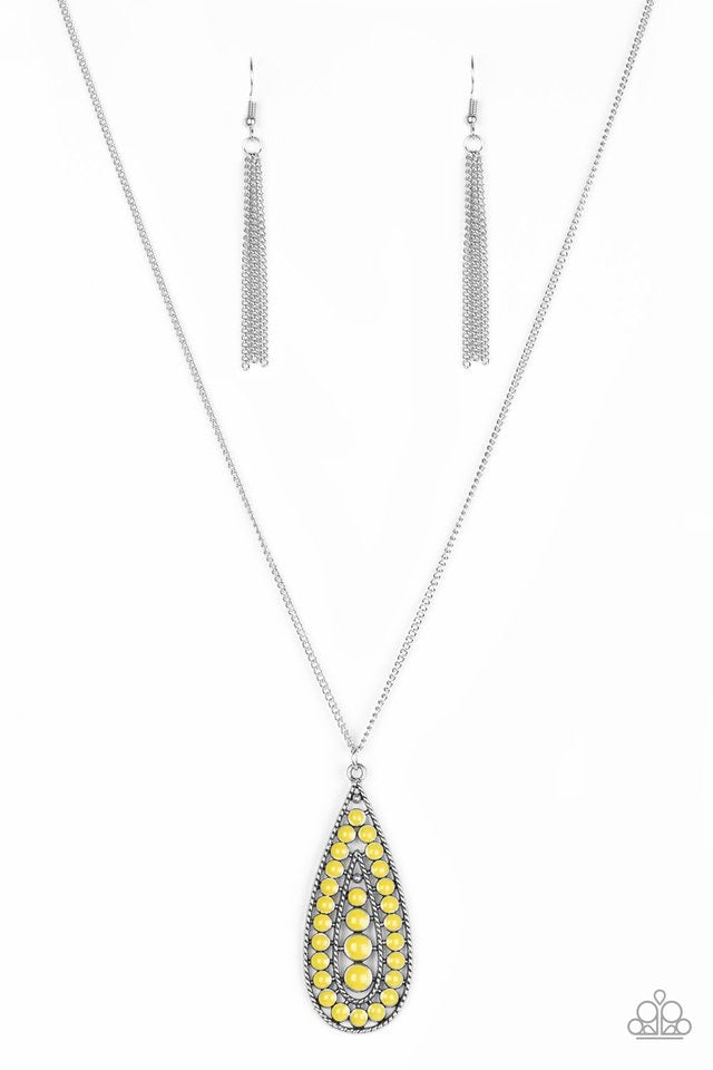 Tiki Tease – Yellow | Paparazzi Necklace