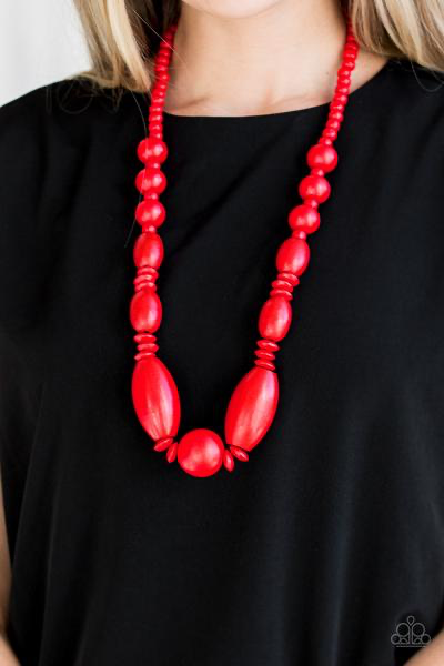 Summer Breezin – Red | Paparazzi Necklace