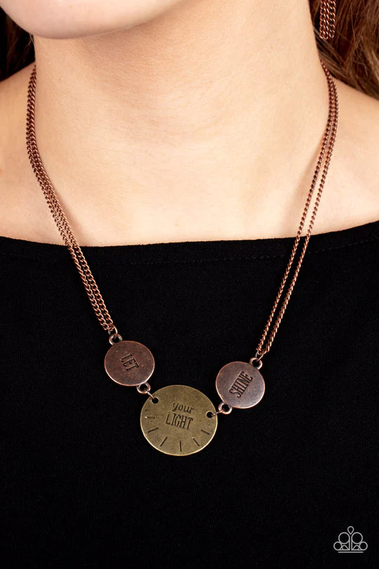 Shine Your Light – Copper | Paparazzi Necklace