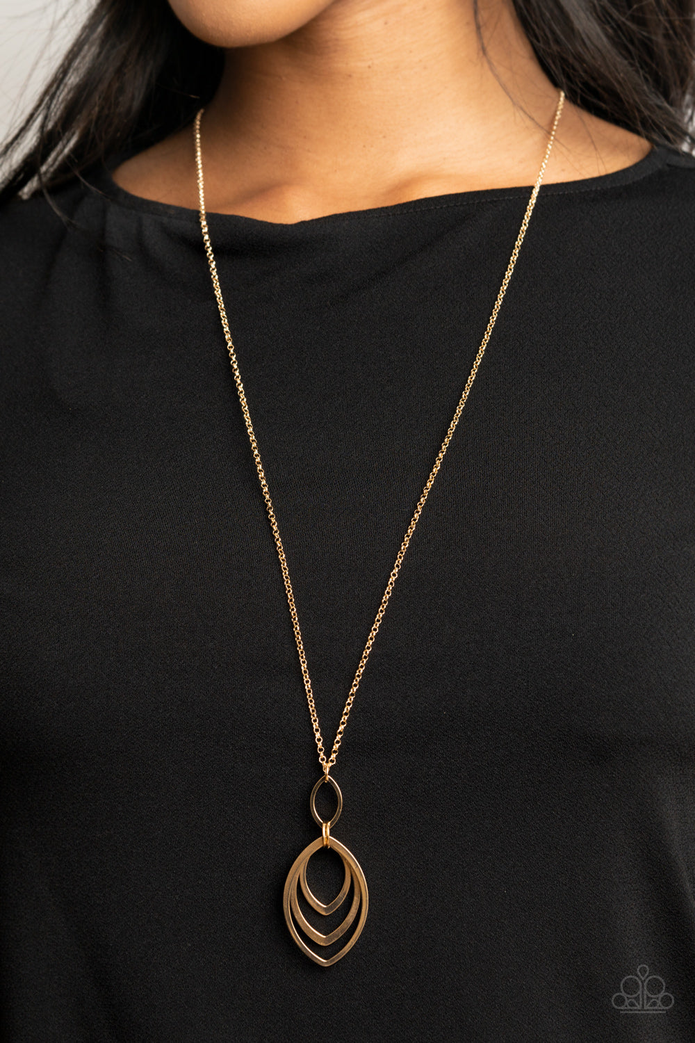 Dizzying Definition – Gold | Paparazzi Necklace