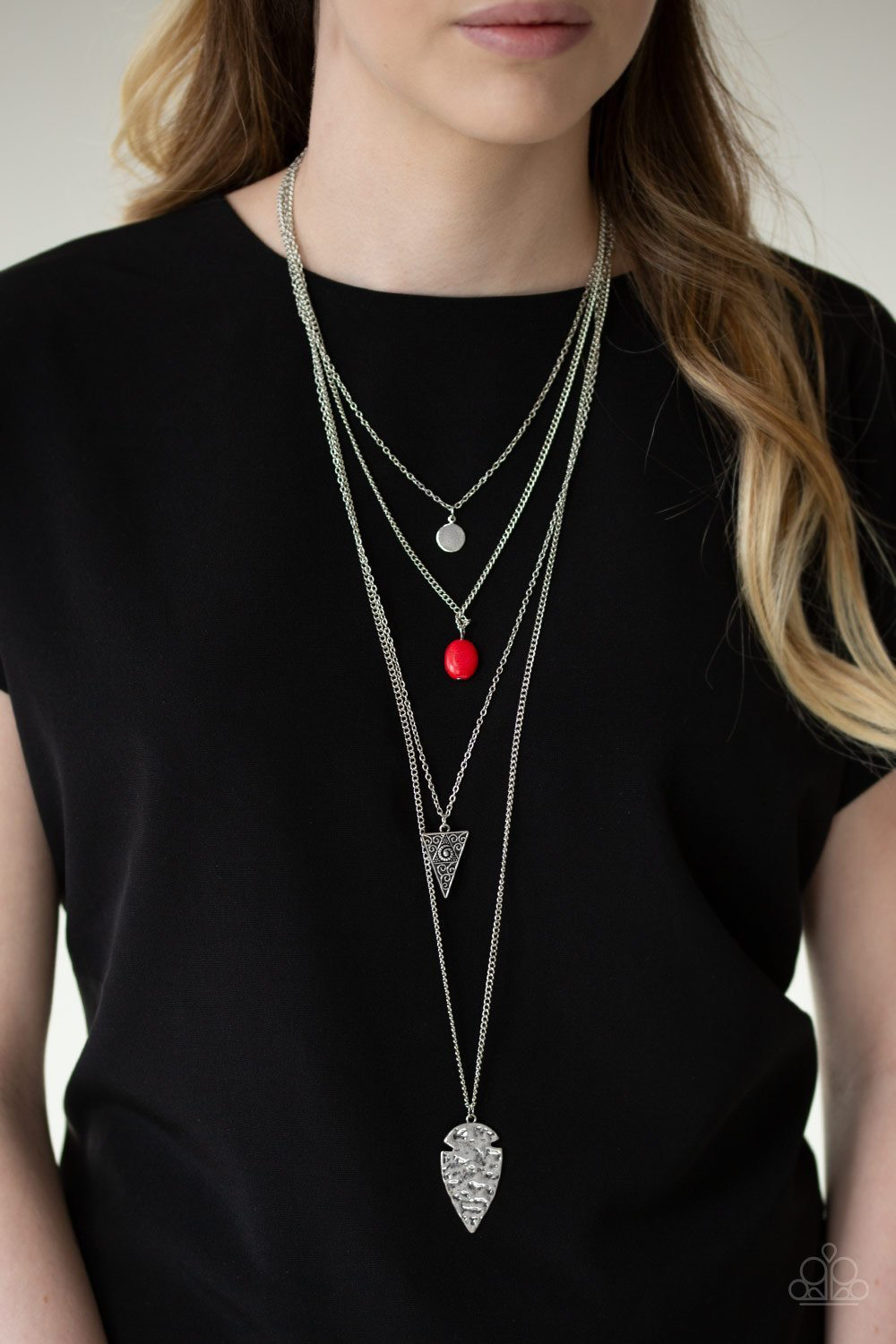Grounded in Artifact – Red | Paparazzi Necklace