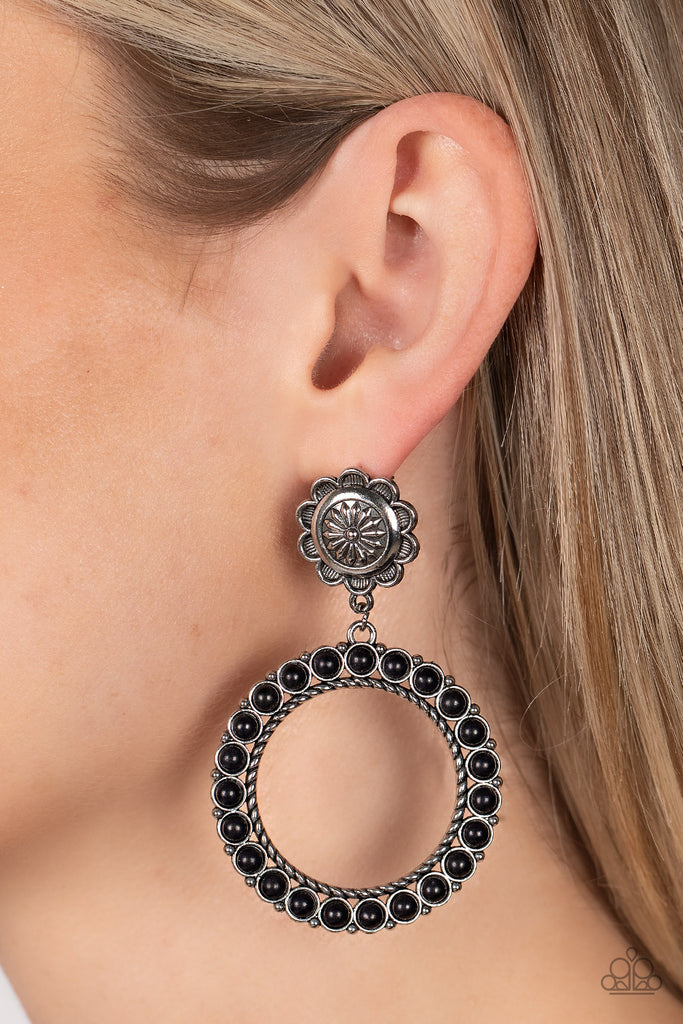 Playfully Prairie – Black | Paparazzi Earrings