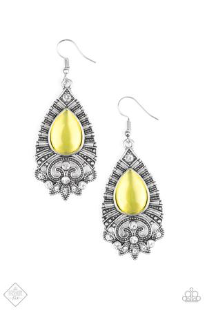 Majestically Malibu – Yellow | Paparazzi Earrings