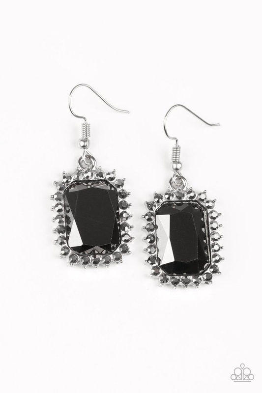 Downtown Dapper – Black | Paparazzi Earrings