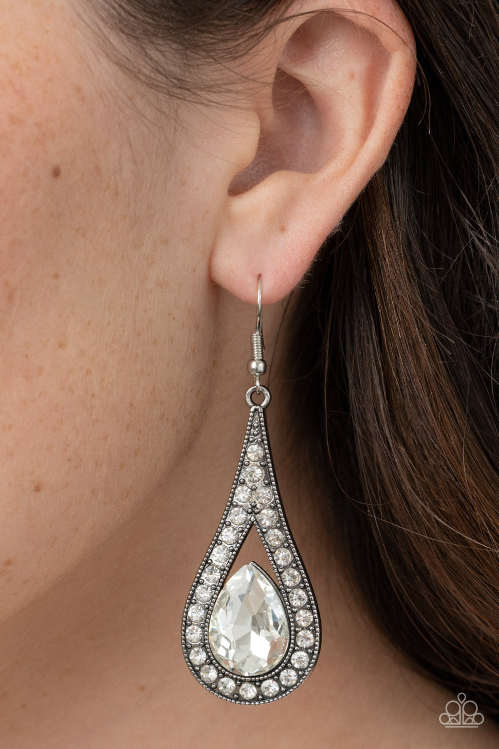 Spun Out – Silver | Paparazzi Earrings