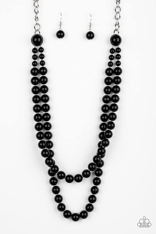 Endless Elegance Exclusive – Black | Paparazzi Necklace