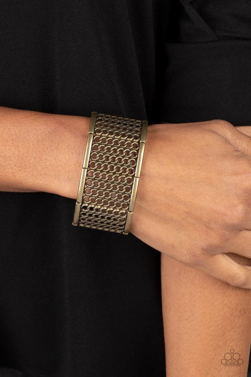 Camelot Couture – Brass | Paparazzi Bracelet