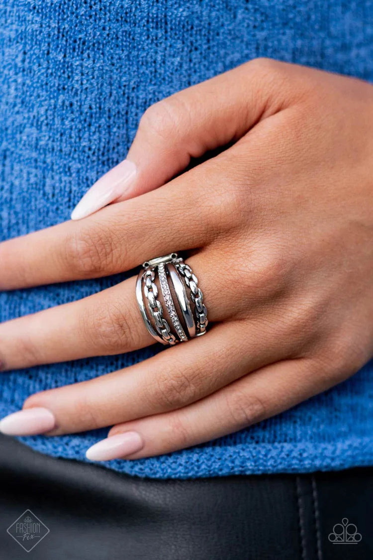 Link Out Loud – Silver | Paparazzi Ring