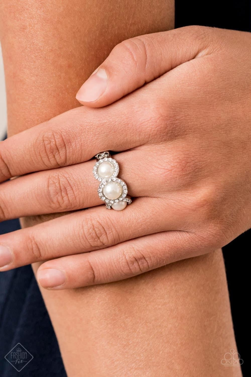 Shut the front Dior – White | Paparazzi Ring