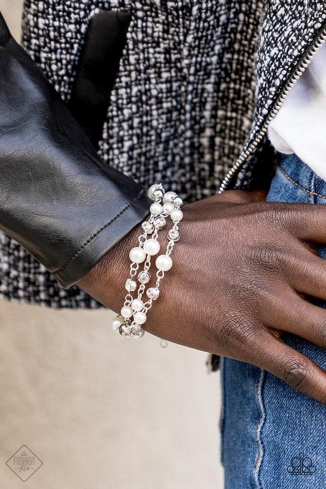 Every VOW and Then – White | Paparazzi Bracelet