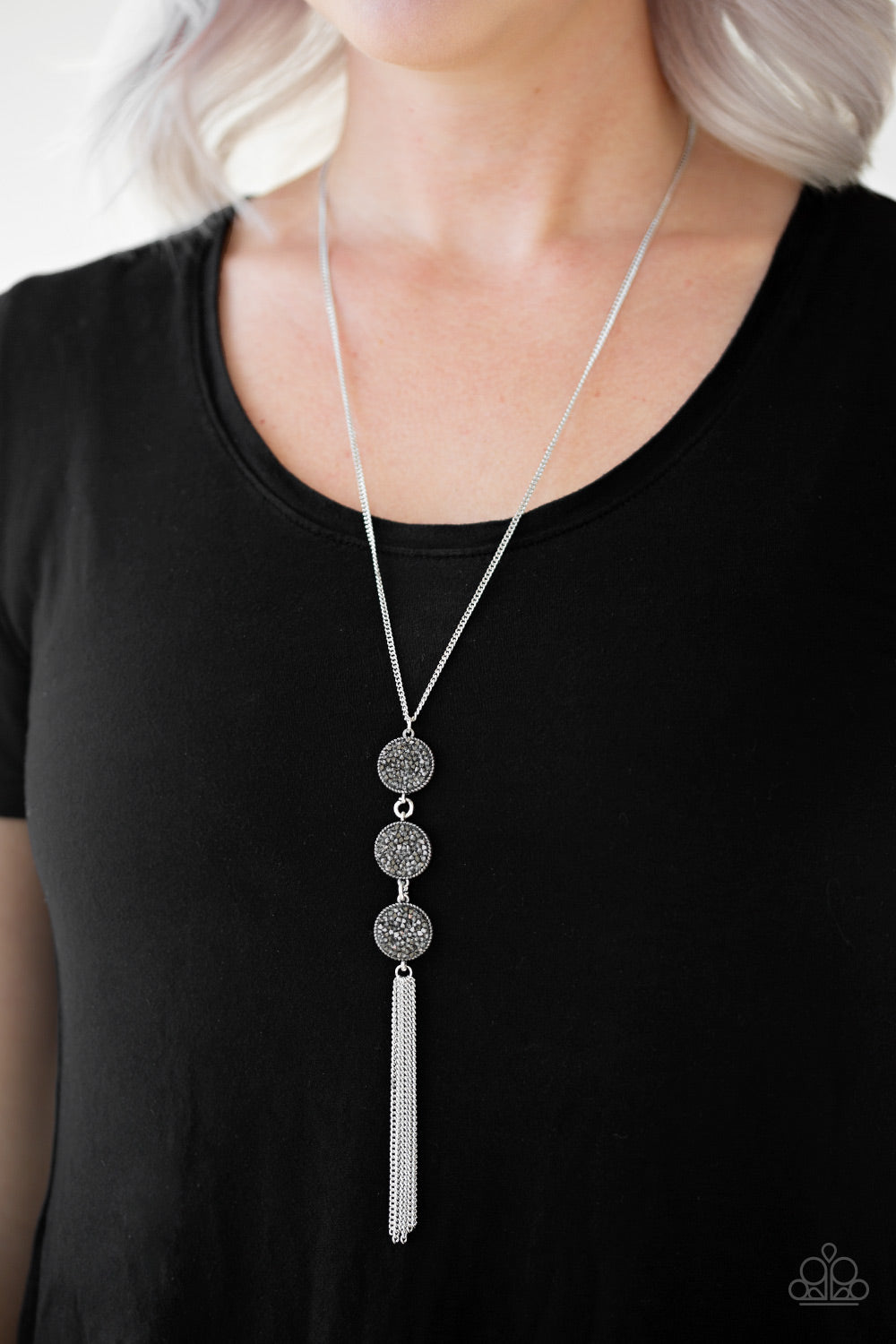 Triple Shimmer – Silver | Paparazzi Necklace