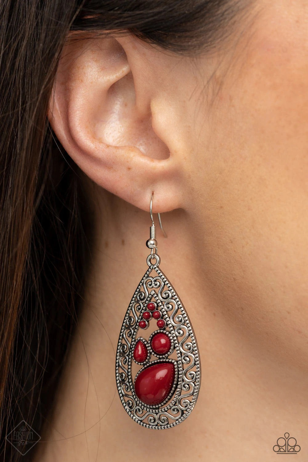 Nautical Daydream – Red | Paparazzi Earrings