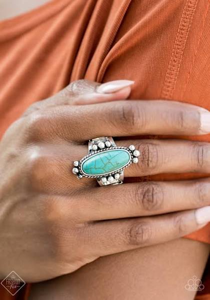 Pioneer Paradise – Blue | Paparazzi Ring