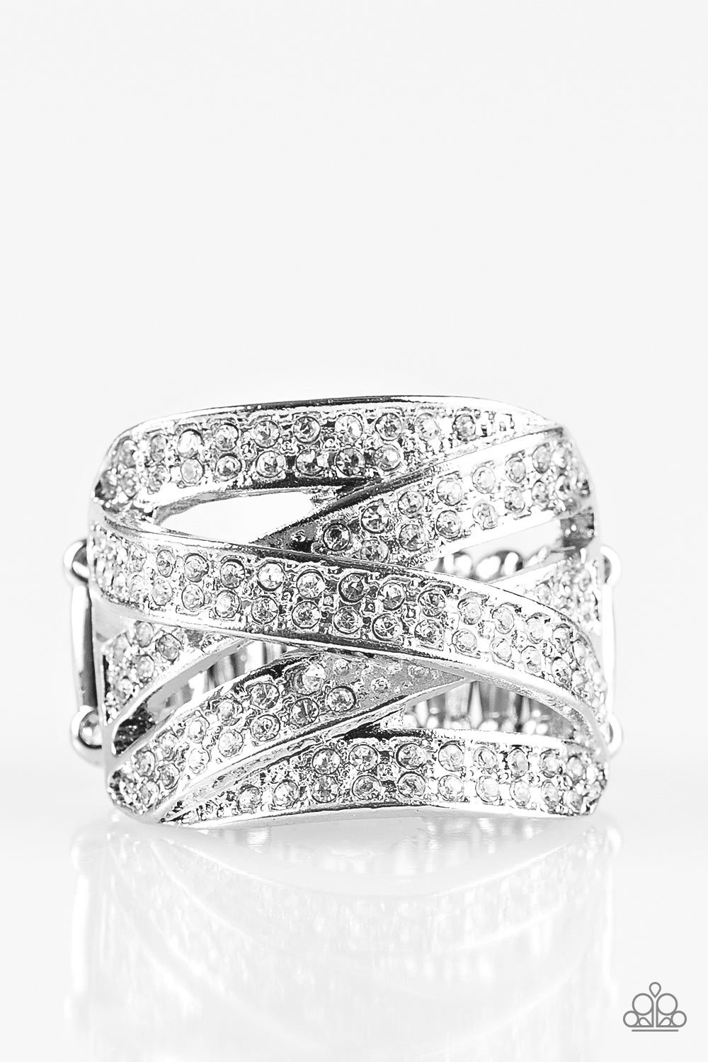 Life in the Glitter Lane – Silver | Paparazzi Ring