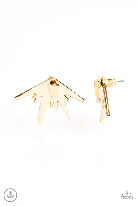 Electric Edge – Gold | Paparazzi Earrings