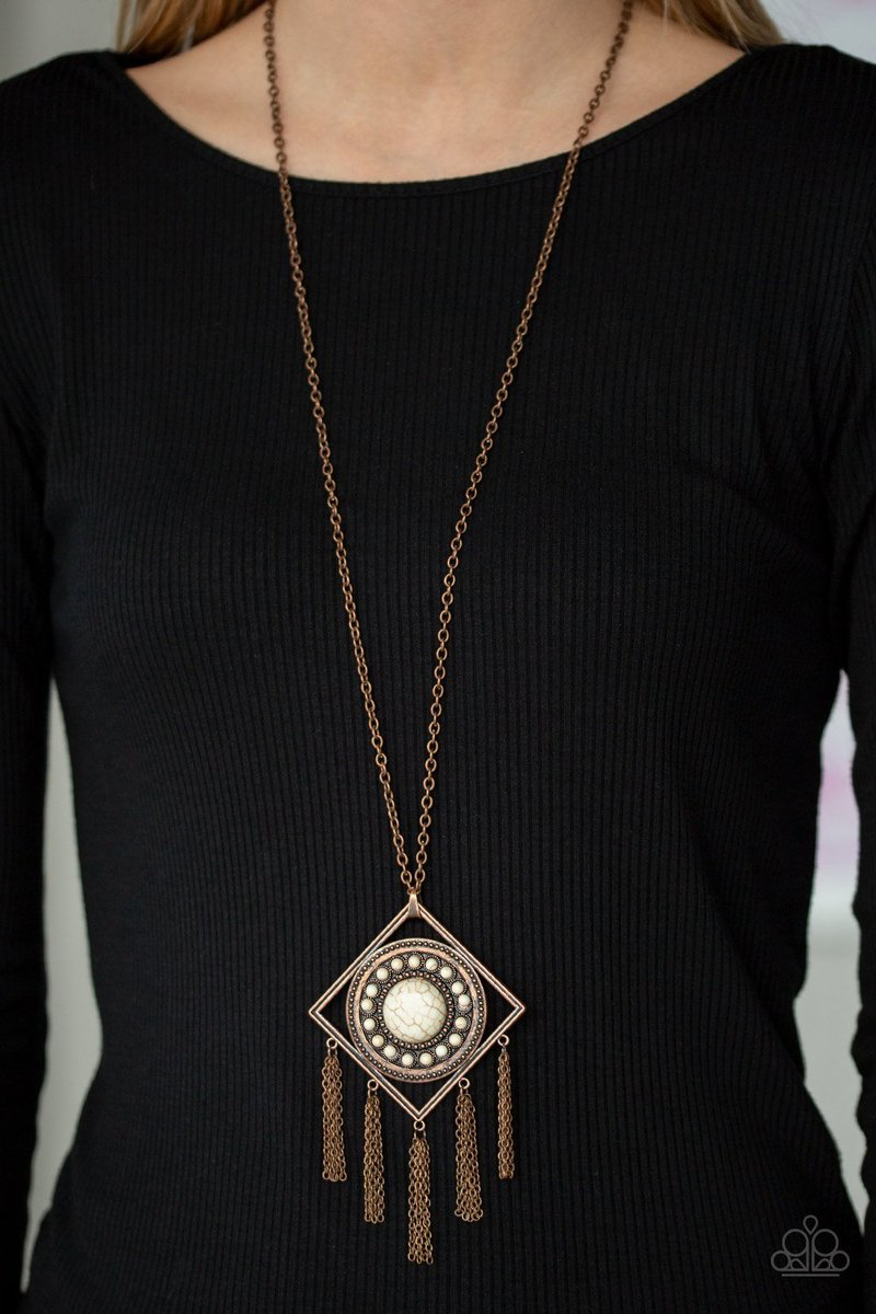 Sandstone Solstice – Copper | Paparazzi Necklace
