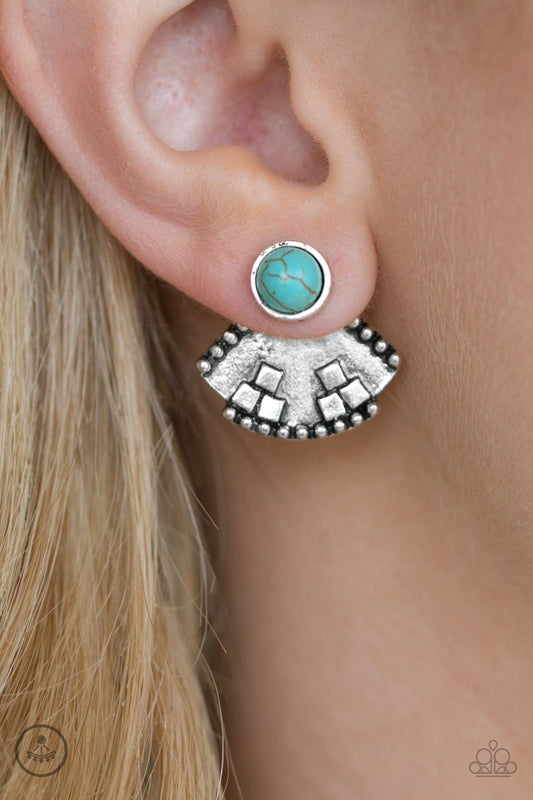 Stylish Santa Fe – Blue | Paparazzi Earrings