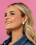 Canyon Circlet – White | Paparazzi Earrings
