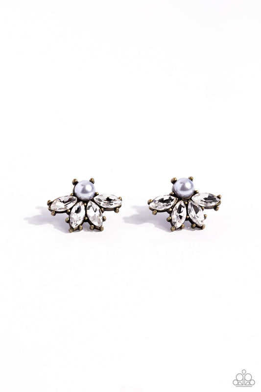 Stellar Showcase – Brass | Paparazzi Earrings