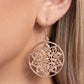 Garden Allure Rose – Gold | Paparazzi Earrings