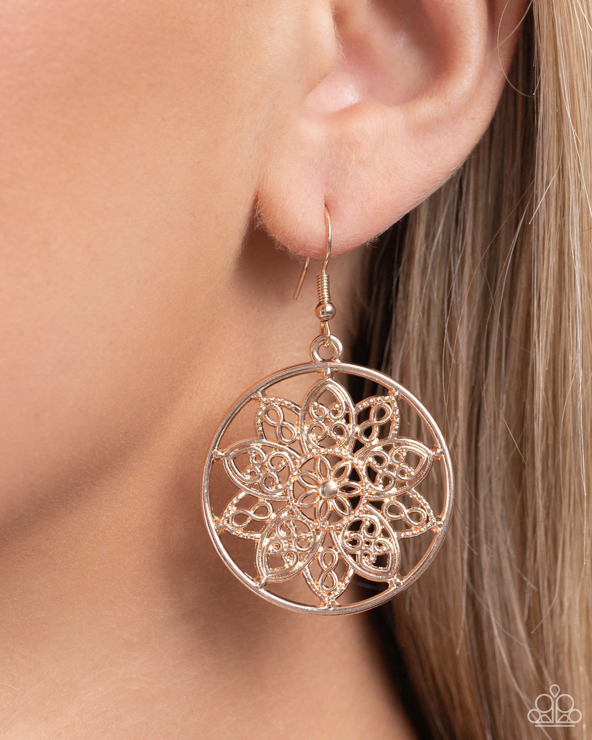 Garden Allure Rose – Gold | Paparazzi Earrings