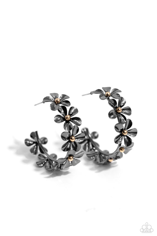 Floral Flamenco – Black | Paparazzi Earrings