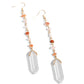 Quartz Qualification – Orange | Paparazzi Earrings